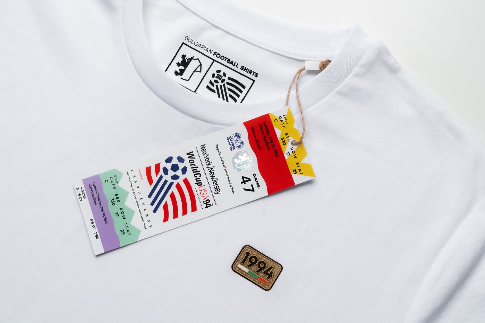 A jubilee T-shirt dedicated to the 30th anniversary of the greatest success in the history of Bulgarian football.
